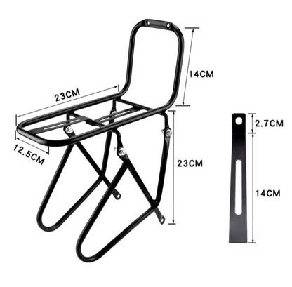 Parrilla porta bulto delantera de aluminio