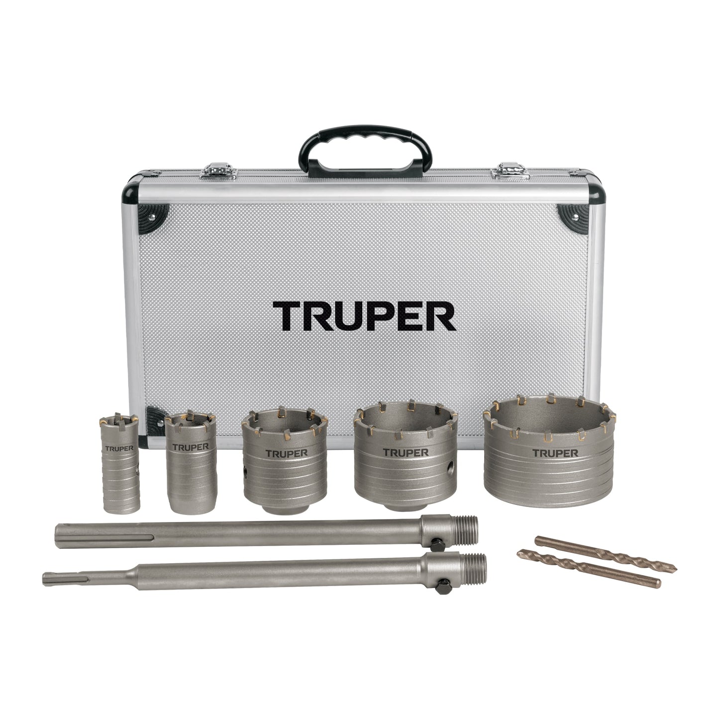 TRUPER Juego de 9 broca sierras para concreto SDS Plus y MAX,