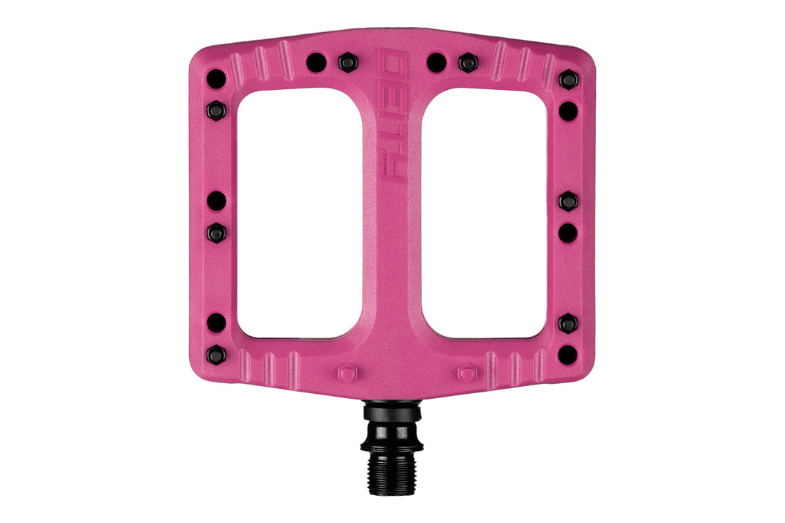 Pedales de nylon Deity Deftrap rosa