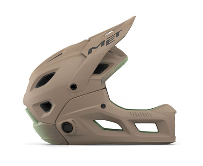 Casco MET Parachute full face desmontable 2 en 1 café