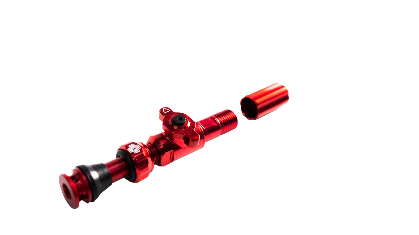 Válvulas tubeless Muc off Big bore hybrid rojo VF/VA