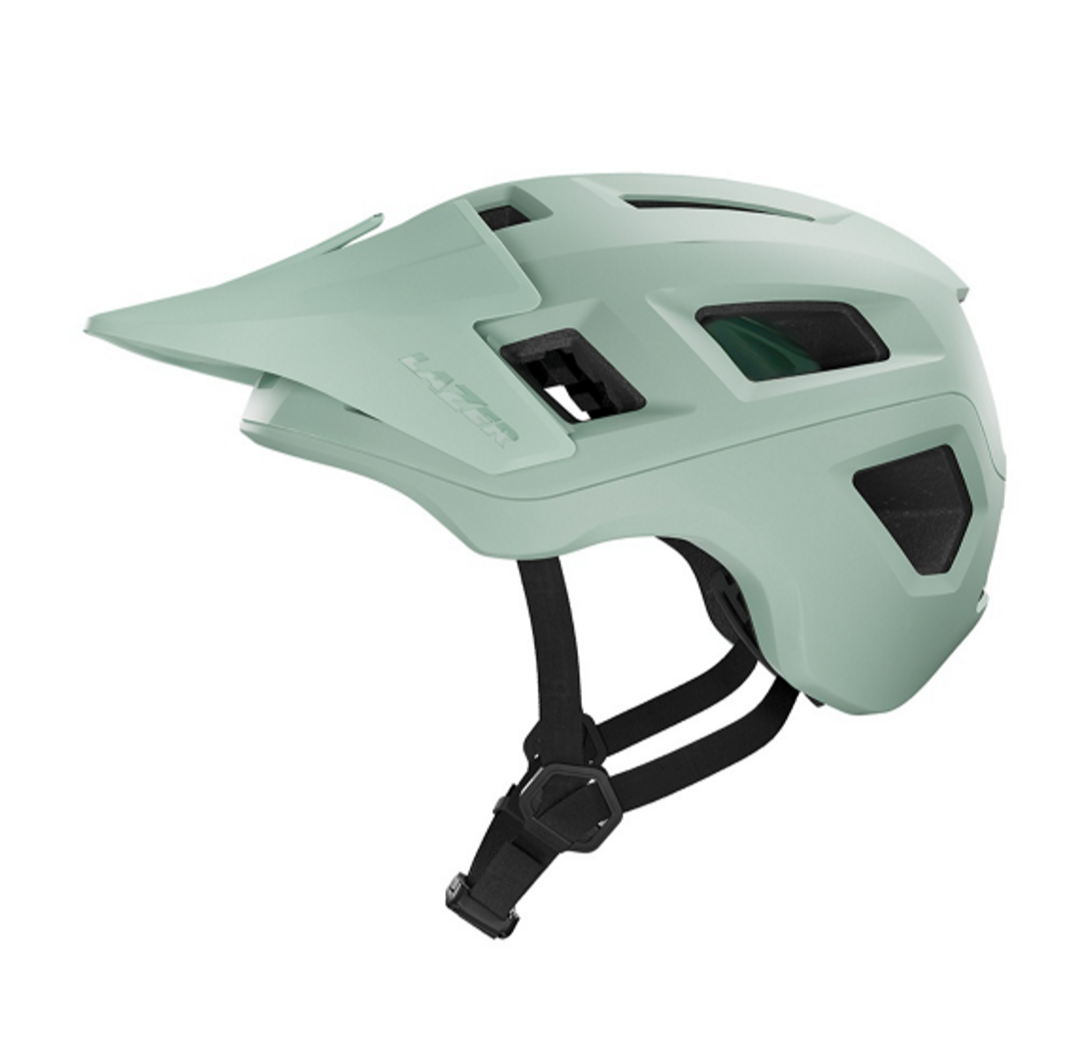 Casco Lazer coyote KC azul menta