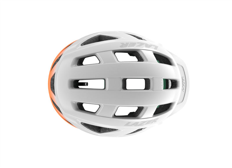 Casco Lazer cerro KC blanco / naranja