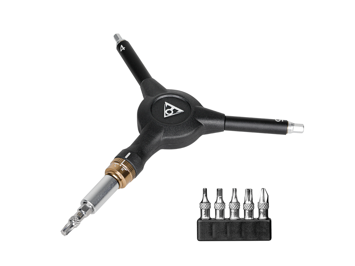 Llave de Y en alle de matraca con puntas   topeak speed ratchet