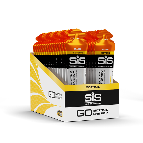 Gel SIS Go Energy gel sabor naranja  caja con 30pz de 60ml
