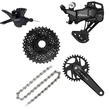 Transmisión 1x7 shimano Essa grupo armado  de cambios 32t x 11/32