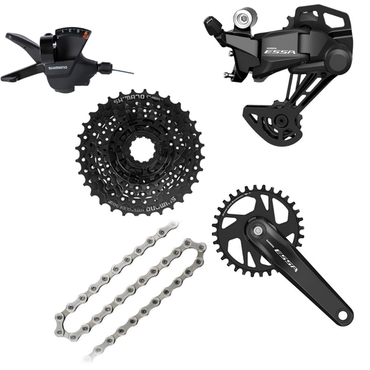 Transmisión 1x7 shimano Essa grupo armado  de cambios 32t x 11/32