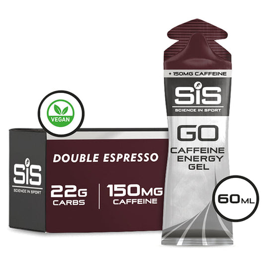 Gel SIS Go Energy + cafeína  sabor doble expresso de 60ml