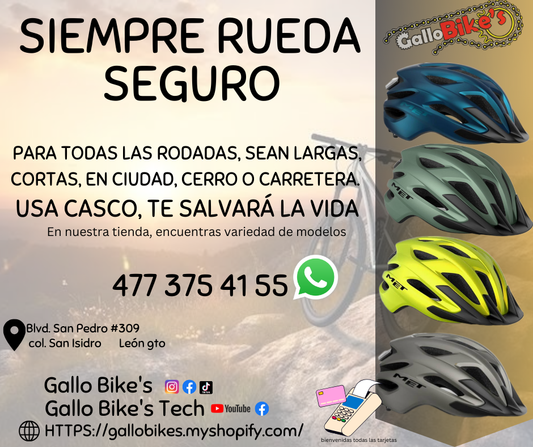 Refacciones, accesorios, ropa, energéticos, taller con servicios especializados, bicis, todo eso y más lo encuentras, con amplia variedad en tu tienda de confianza... Gallo Bikes's