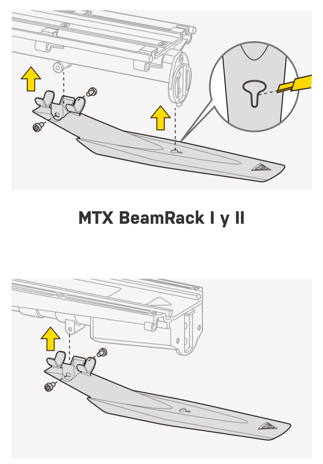 Salpicadera trasera TOPEAK para parrilla MTX defender II