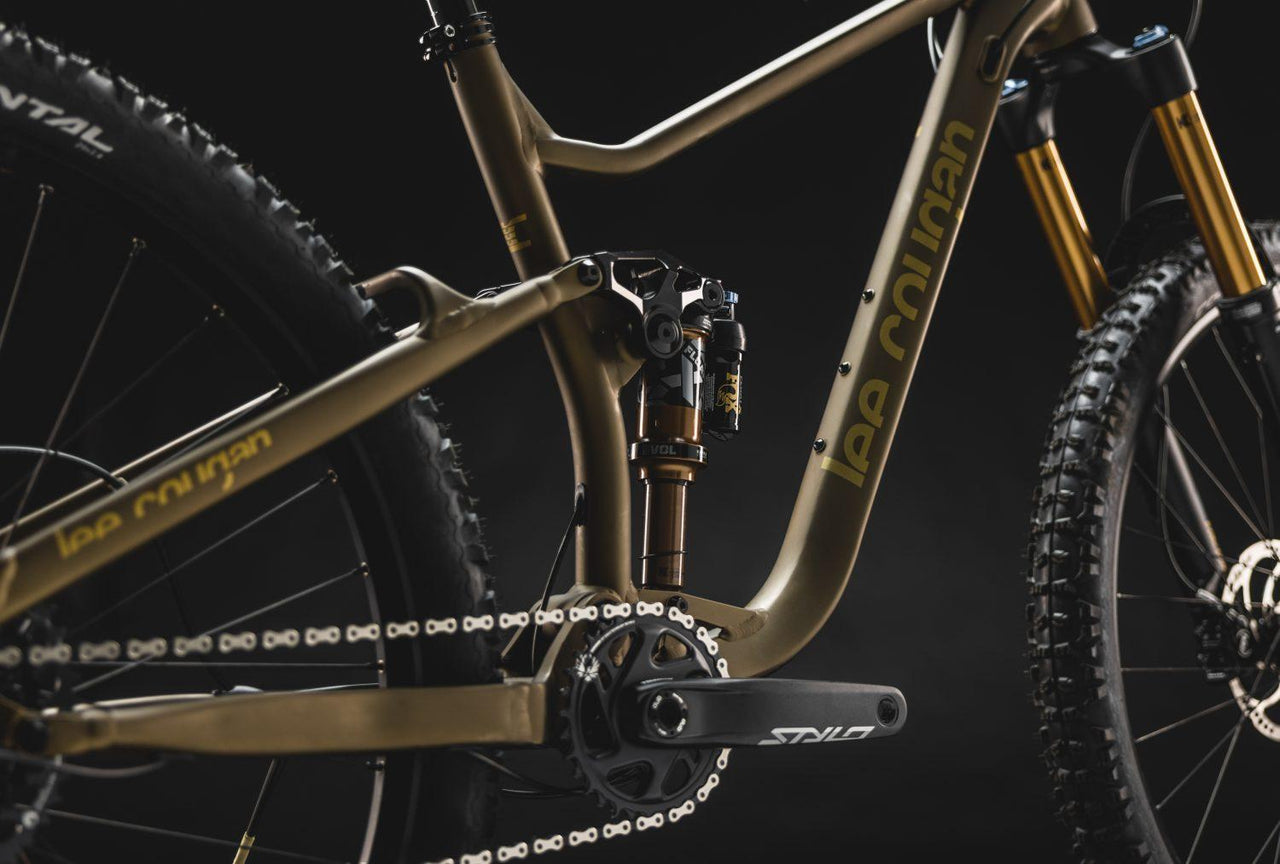Bicicleta lee Cougan quest enduro gold