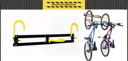 Rack de pared gancho plegable 3 bicis