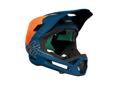 Casco Lazer Cage KC full face naranja / verde