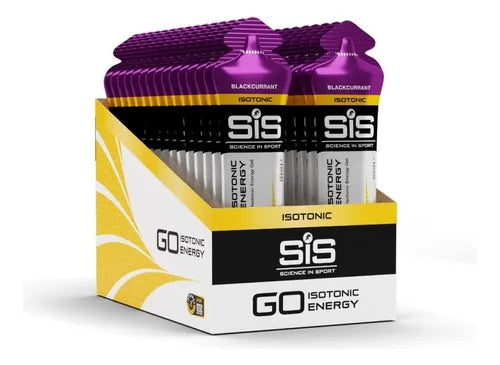 Gel SIS Go Energy gel sabor grosella caja con 30pz de 60ml