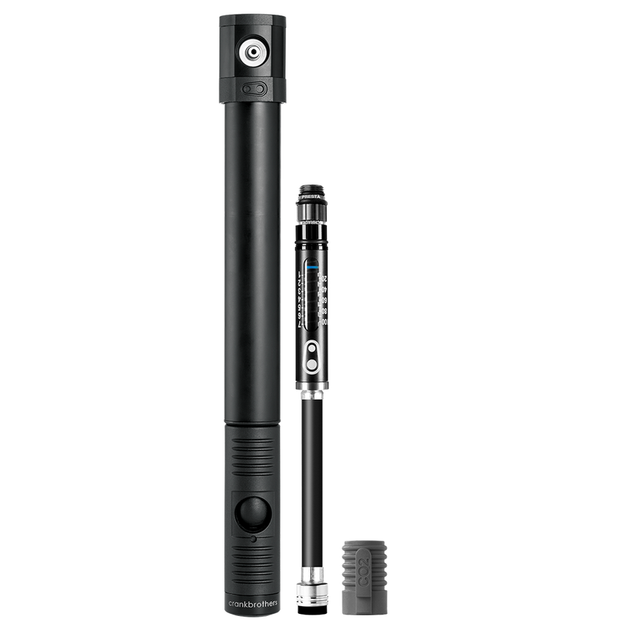 Bomba portátil klic HP + Co2  y manómetro CRANKBROTHERS