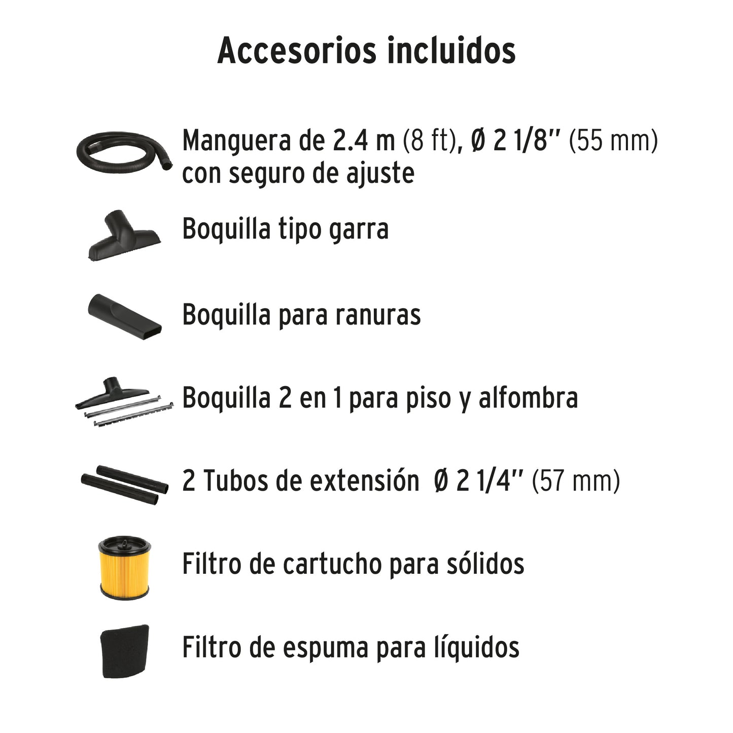 TRUPER Aspiradora de sólidos y líquidos 16 gal acero inox