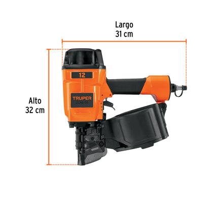 TRUPER Clavadora neumática de bobina para clavo rolado 70mm