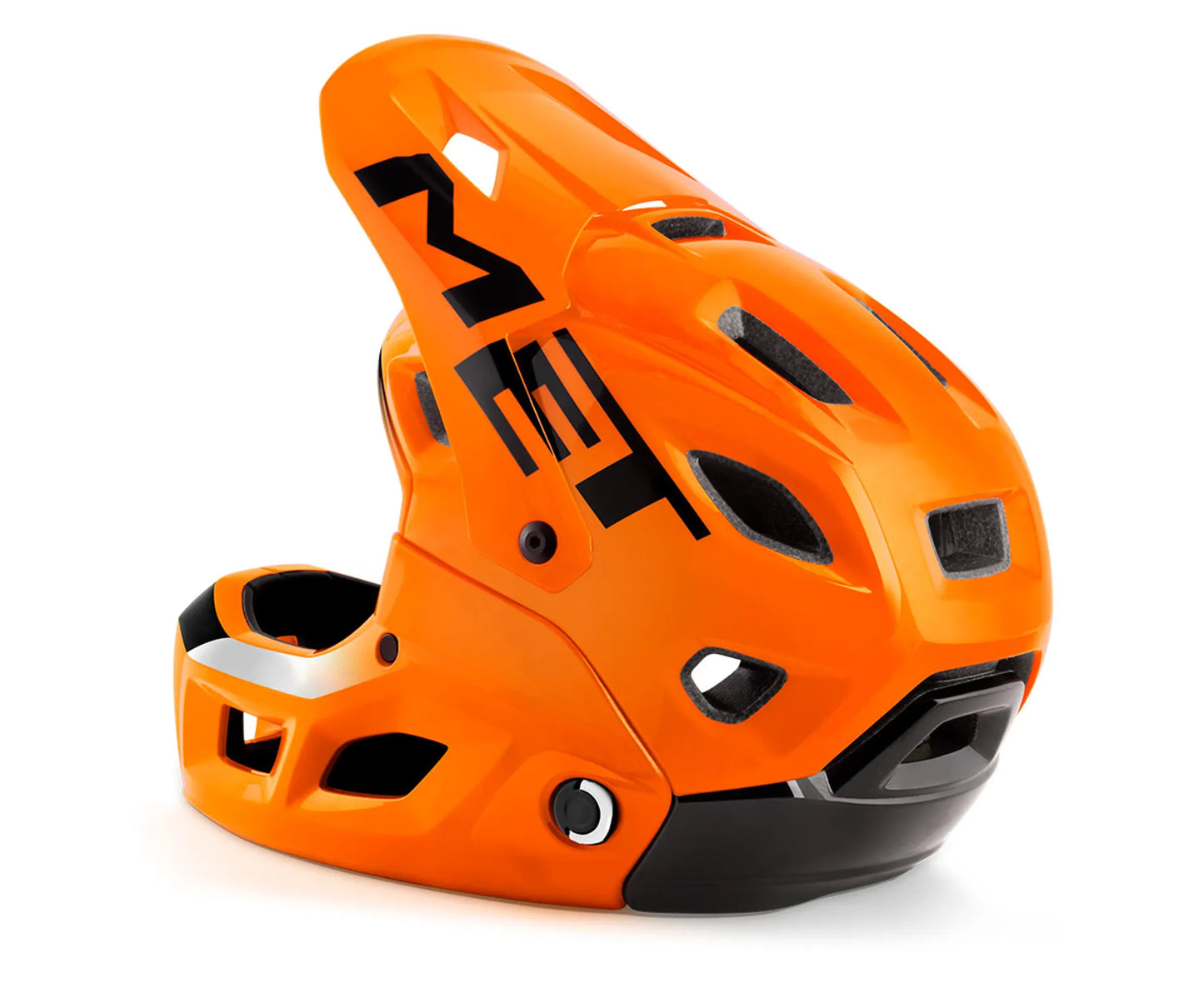 Casco MET Parachute full face desmontable 2 en 1 naranja