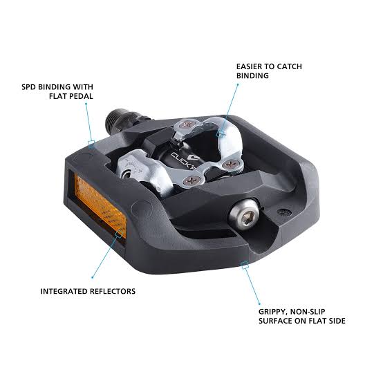 Pedales shimano de grapa doble propósito city T421