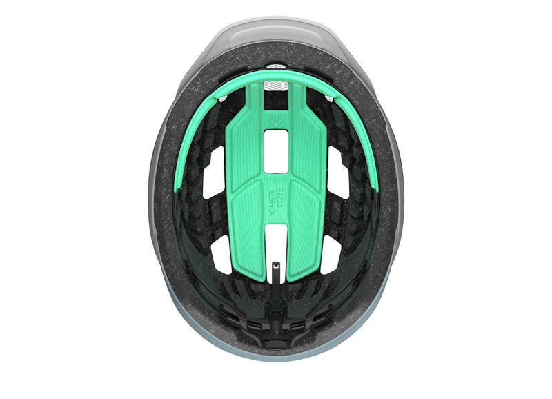 Casco Lazer cerro KC blanco / menta