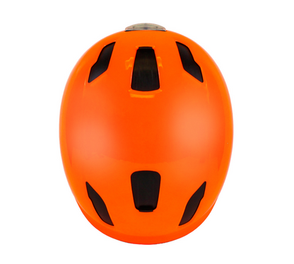 Casco SERFAS Kilowatt e-bike naranja  con luz trasera