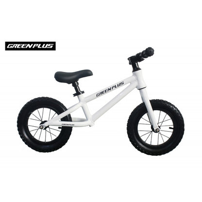 Bicicleta de balance, rodado 12 green plus aluminio blanca