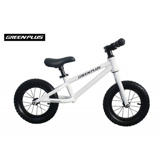 Bicicleta de balance, rodado 12 green plus aluminio blanca