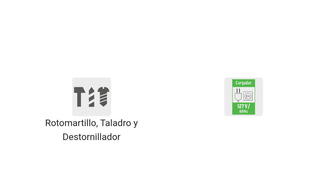 TRUPER Rotomartillo/destornillador 1/2 pulgadas 20V con 2 baterías 2Ah PRO