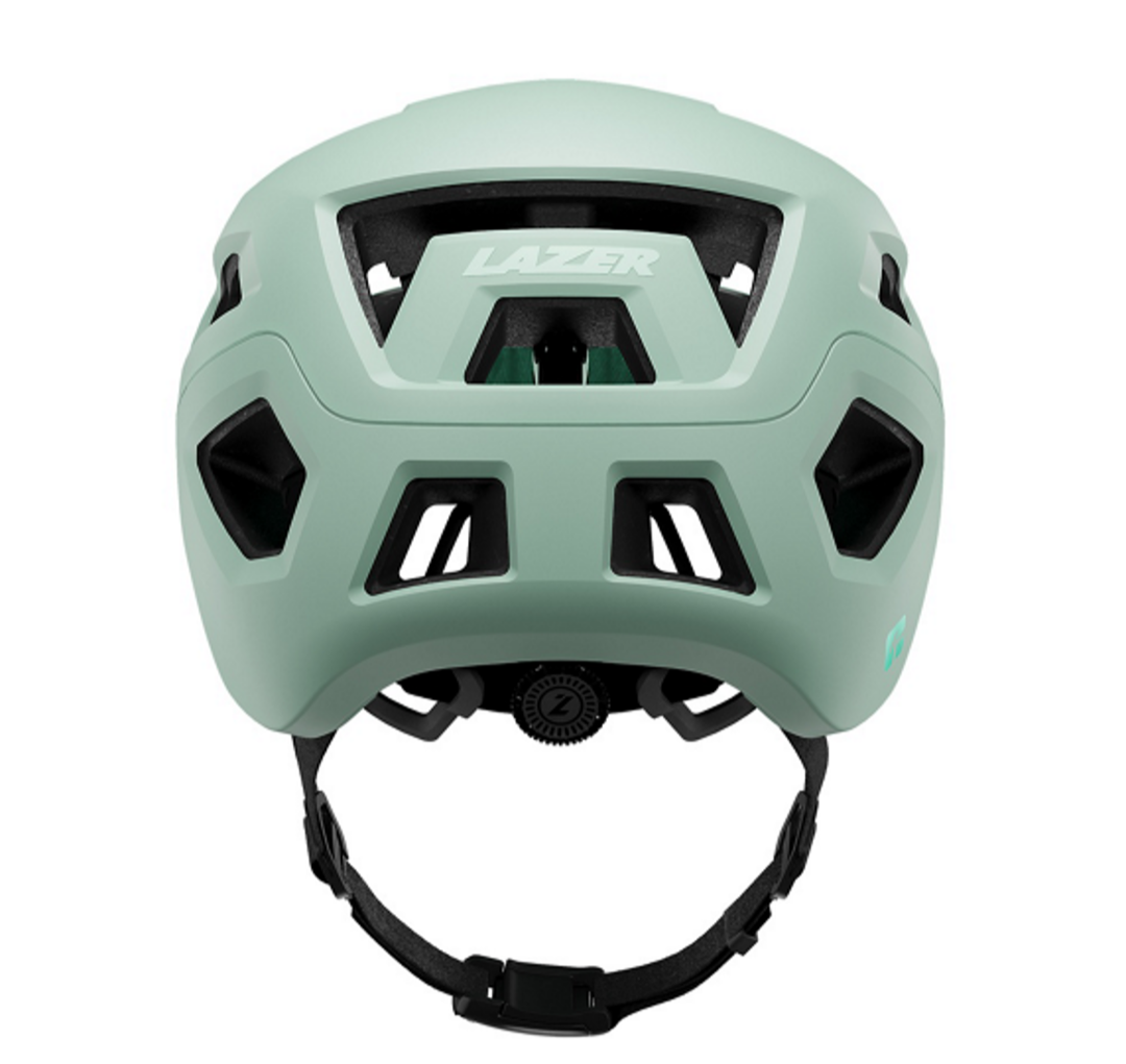 Casco Lazer coyote KC azul menta
