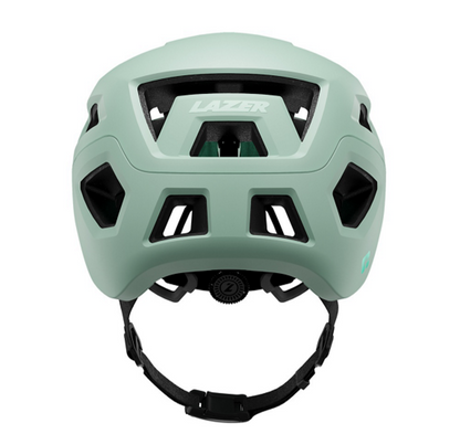 Casco Lazer coyote KC azul menta