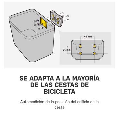 TOPEAK soporte fixer 9 bolsa o canastilla frontal