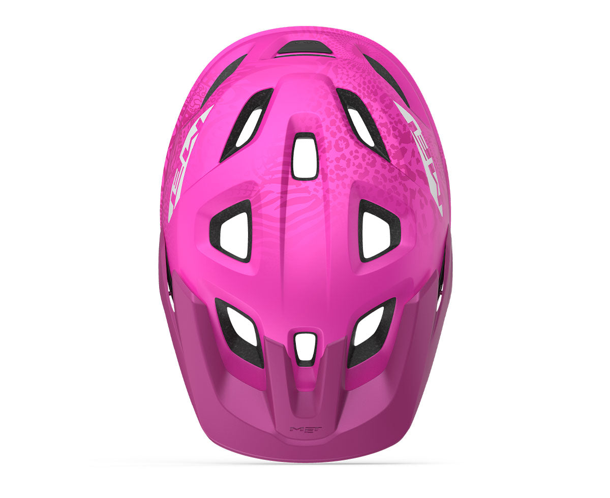 Casco MET Eldar juvenil/infantil rosa