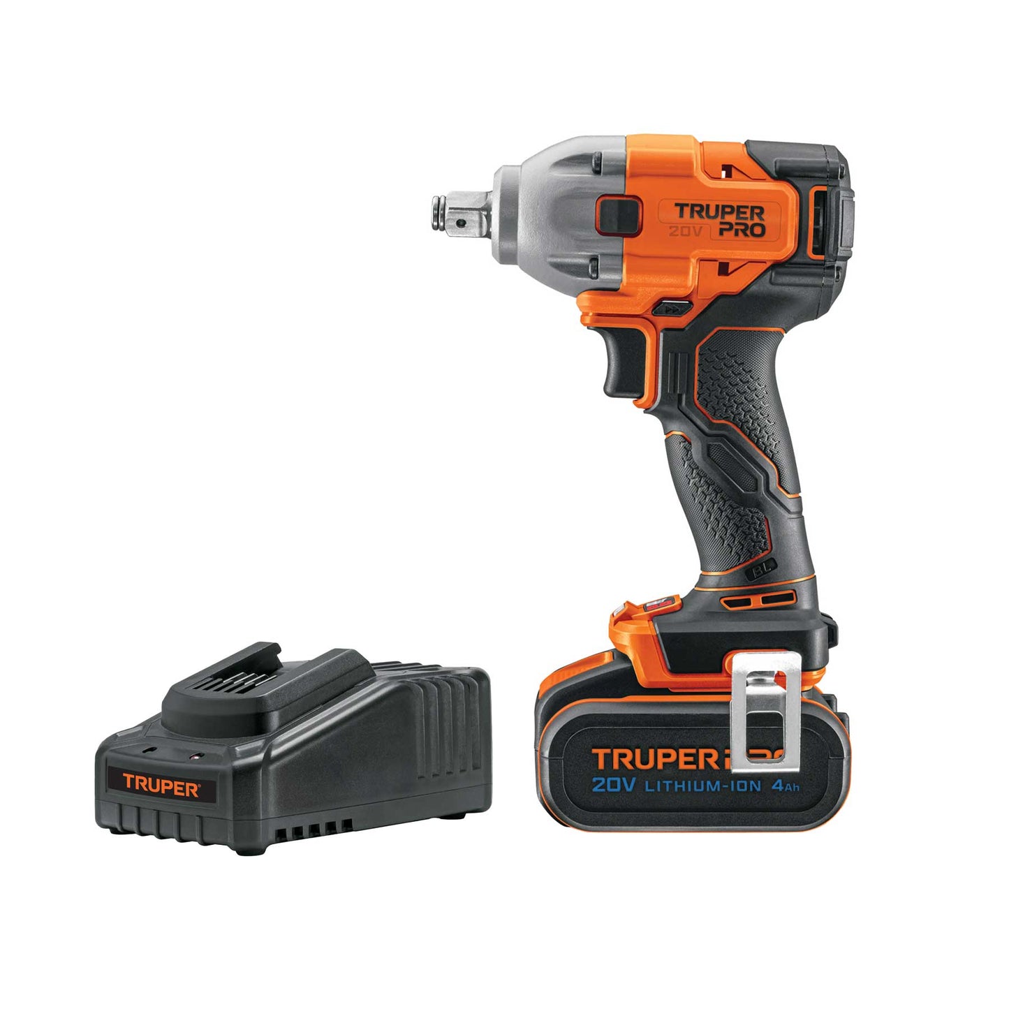 TRUPER Llave de impacto 1/2 pulgadas de 20V y 184 con 1 batería 4Ah PRO
