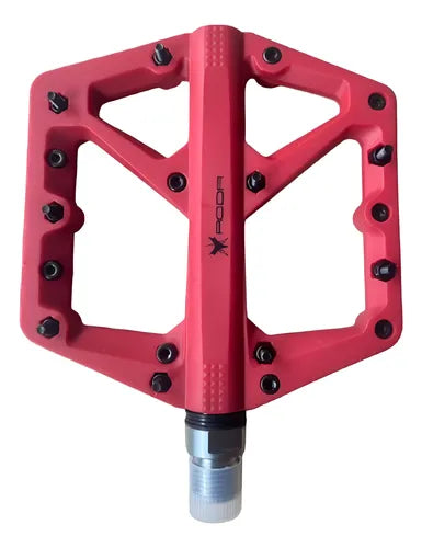 Pedales grandes de Nylon con pines Roda, sellado balero