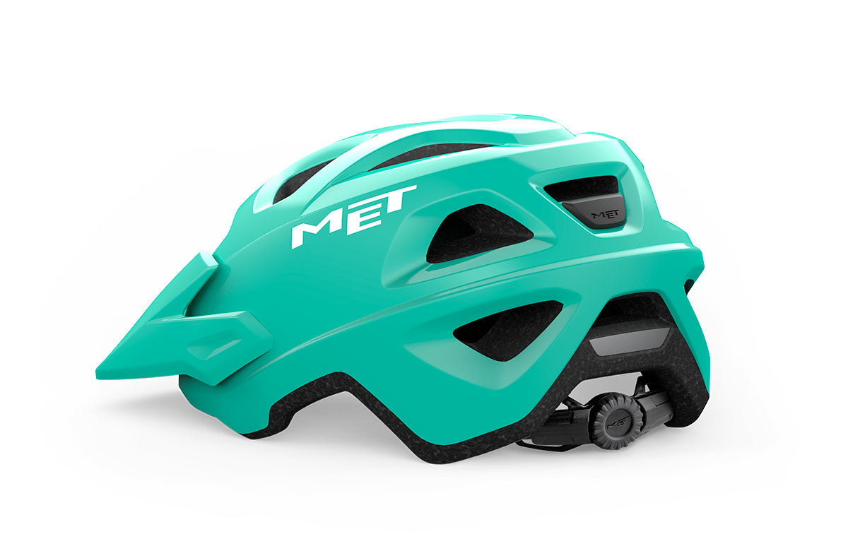 Casco MET Eldar juvenil/infantil azul aqua