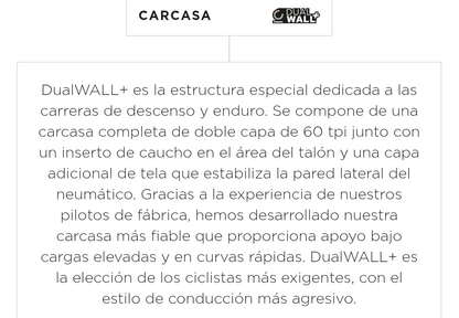 Llanta mtb TR Pirelli scorpion race DH M dualwall  29x2.50