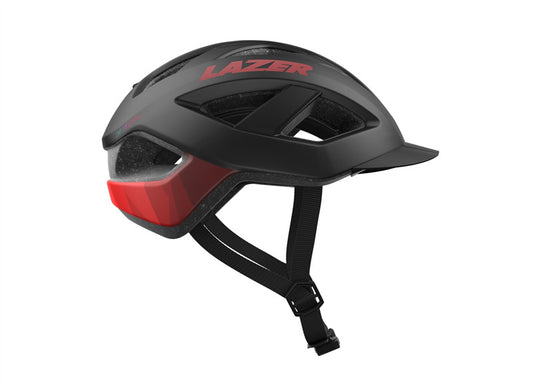 Casco LAZER camelon negro / rojo