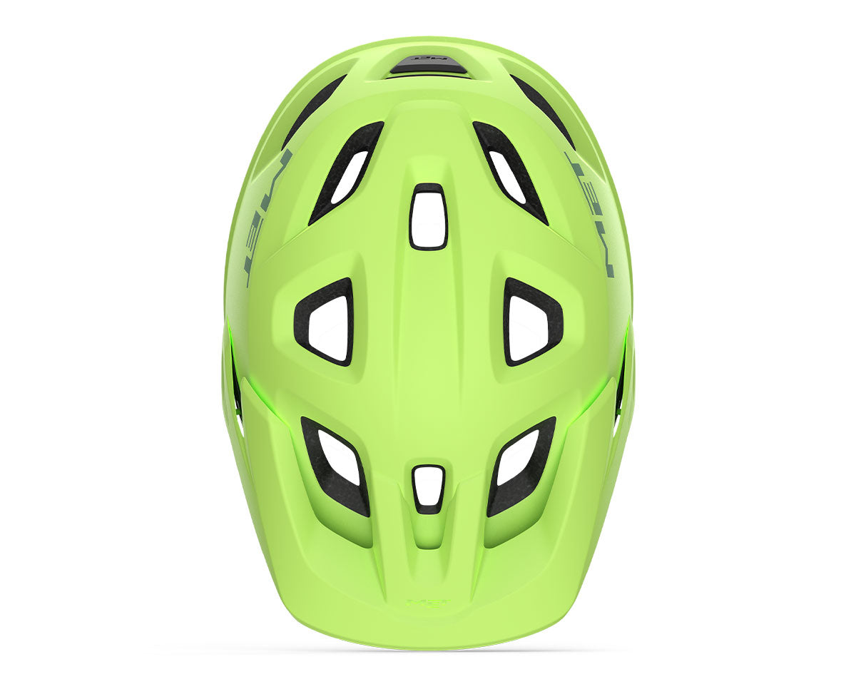 Casco MET Eldar juvenil/infantil verde limón