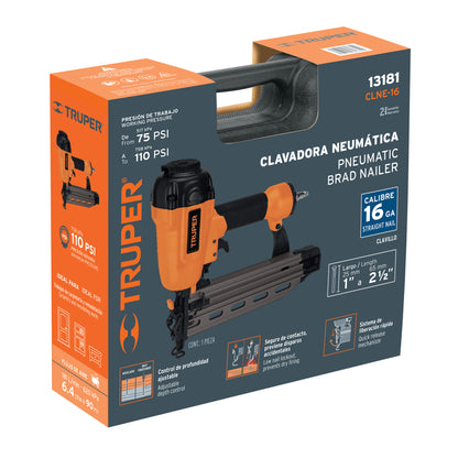 TRUPER Clavadora neumática profesional, calibre 16