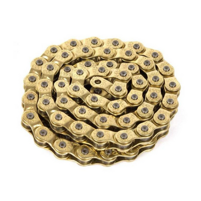 Cadena cult de medio eslabón dorado