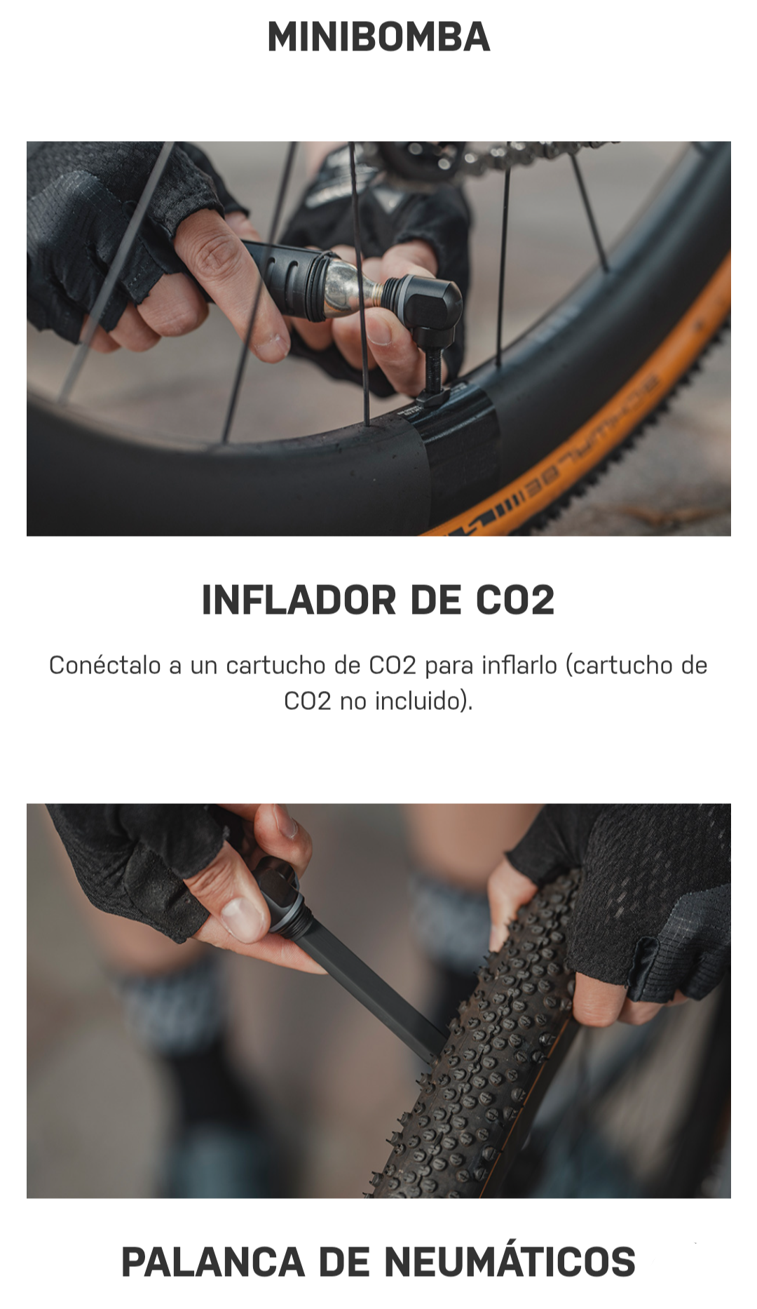 Topeak Bomba portátil co2 y herramienta tubeless two timer x