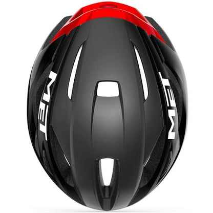 Casco MET strale negro / rojo