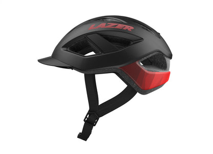 Casco LAZER camelon negro / rojo