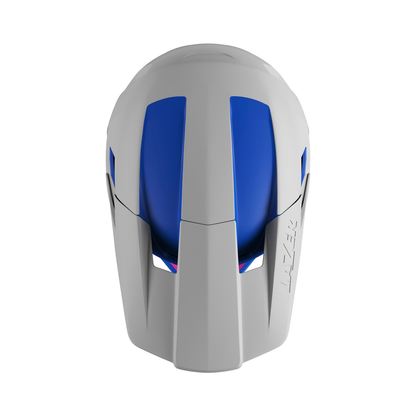 Casco Lazer Cage KC full face blanco / azul / rosa