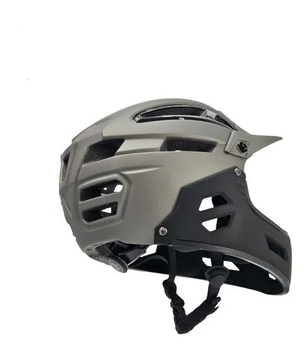 Casco full face VG marvo desmontable para todas las edades negro / plata