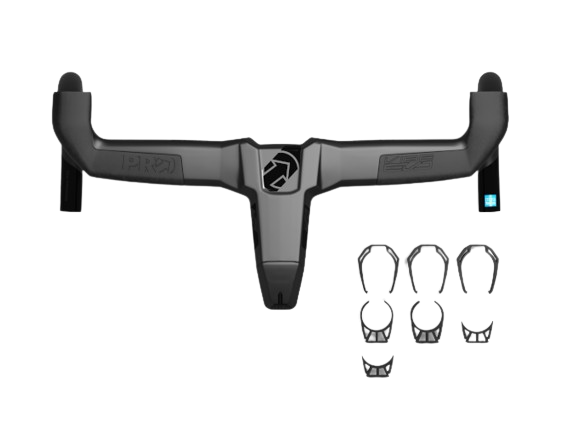 Manubrio PRO VIBE EVO integrado de carbono con espaciadores road