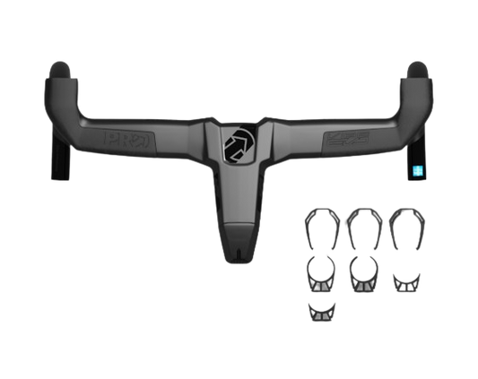 Manubrio PRO VIBE EVO integrado de carbono con espaciadores road