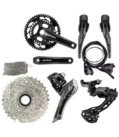 Transmisión Shimano GRX 2x12 armada