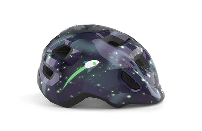 Casco MET hooray espacio brilla en la oscuridad