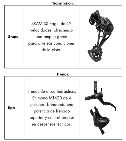 Bicicleta lee Cougan quest enduro gold